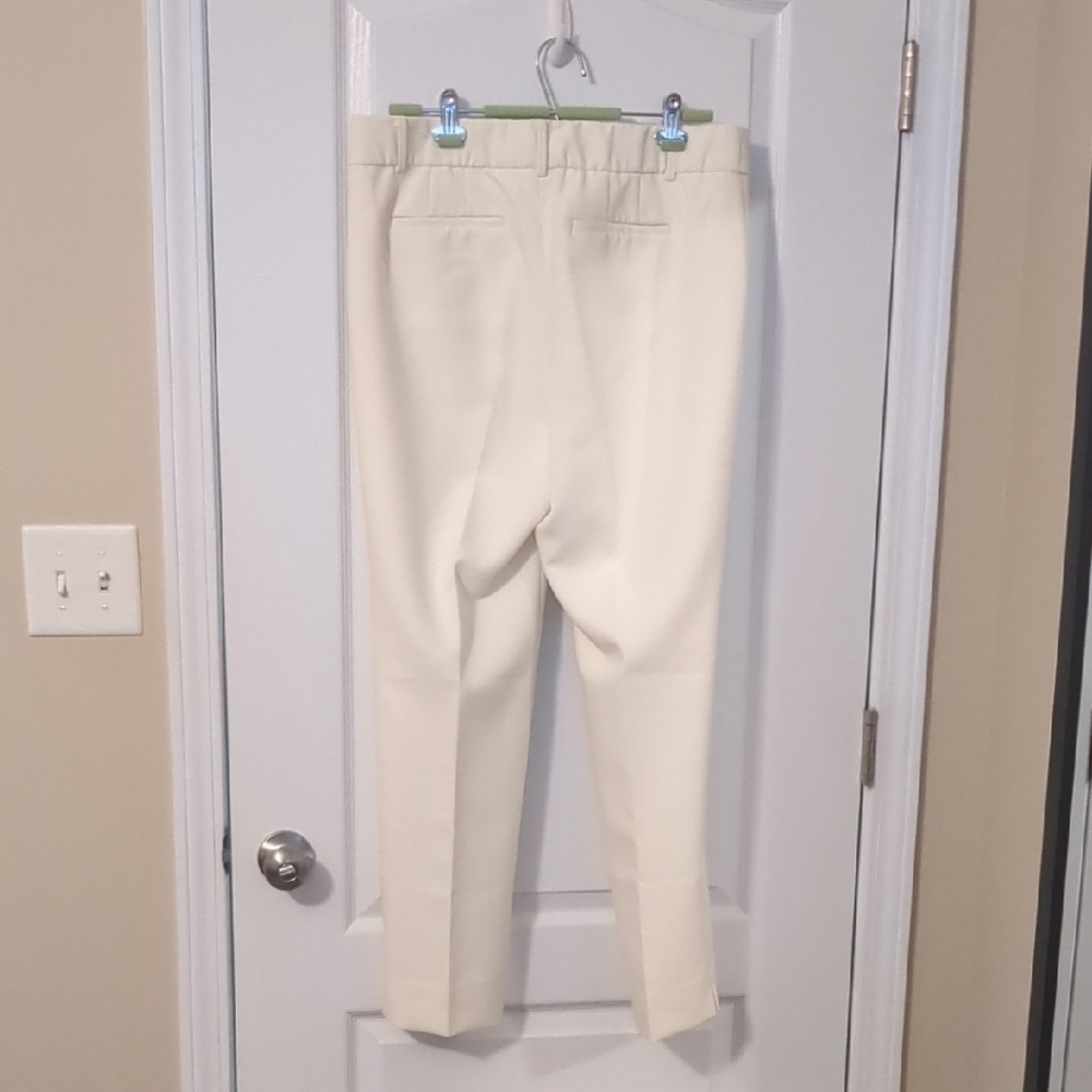2 Pairs (1 Blk & 1 Cream) Talbot's Ankle Pants - Picture 3 of 7